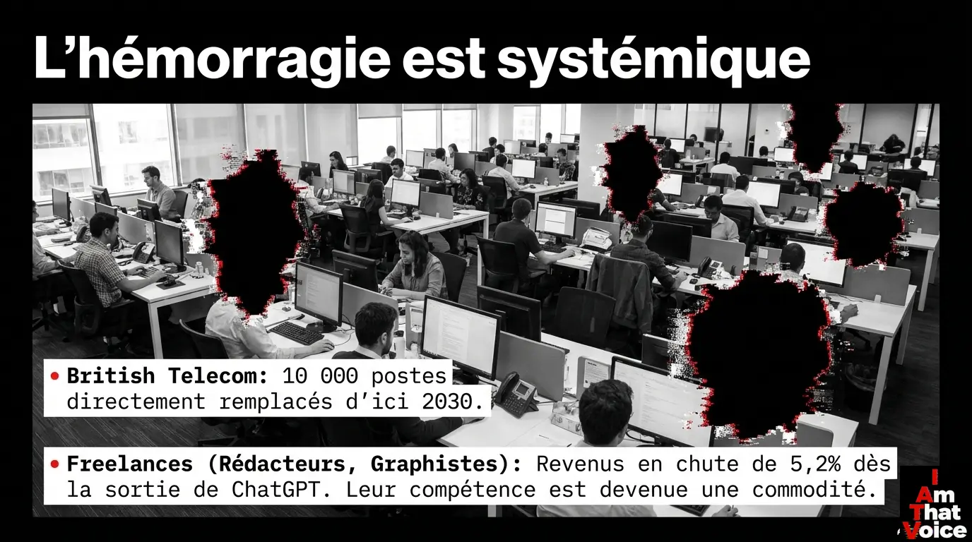 L’hémorragie est systémique — British Telecom, freelances