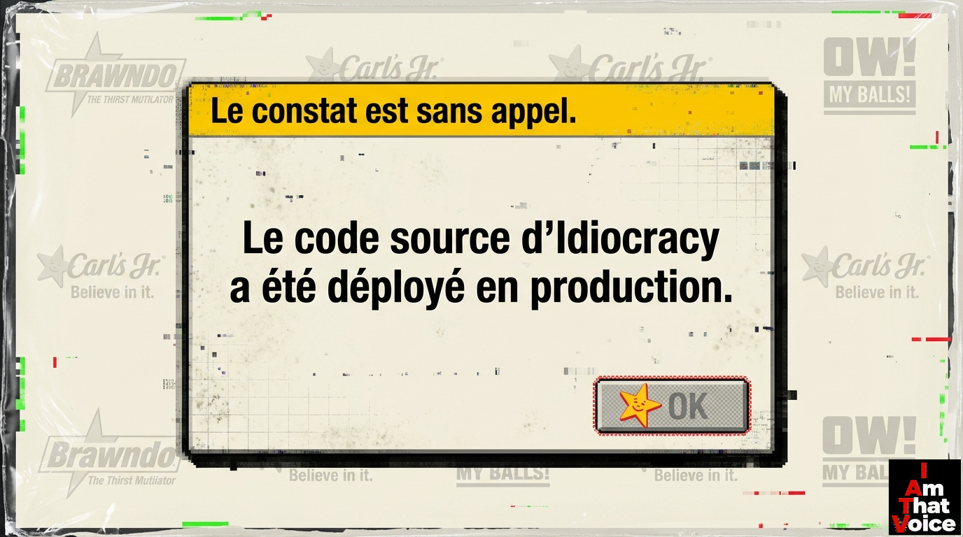 Le code source d’Idiocracy a été déployé en production