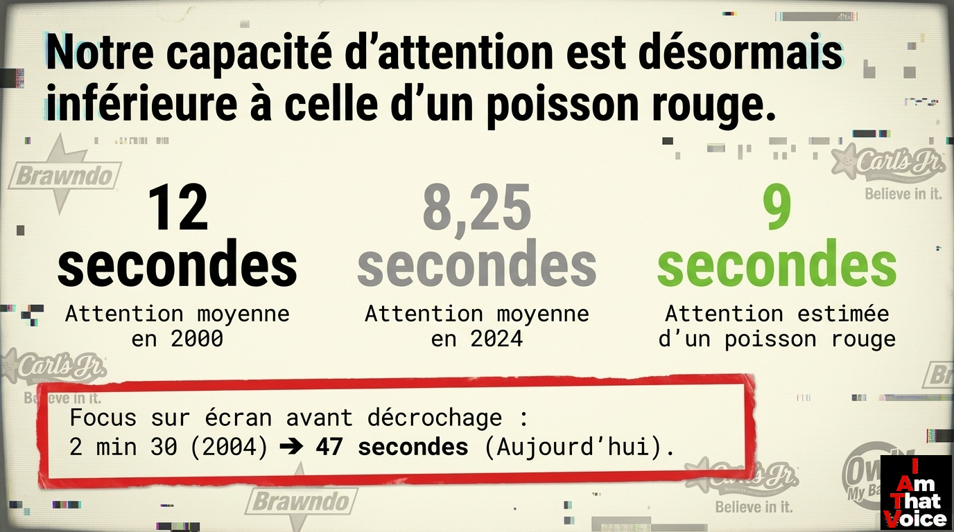 Notre capacité d’attention est désormais inférieure à celle d’un poisson rouge