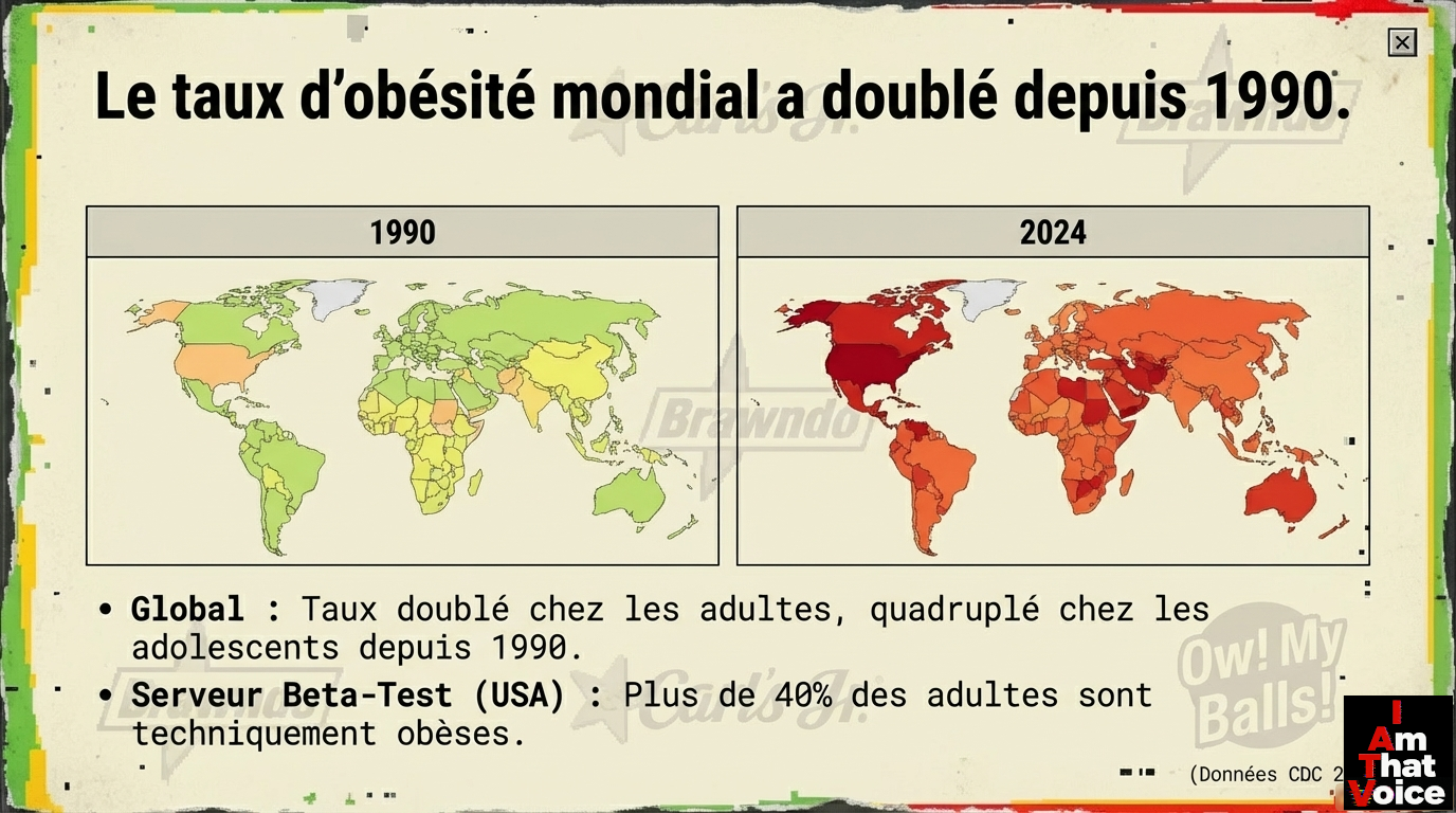 Le taux d’obésité mondial a doublé depuis 1990