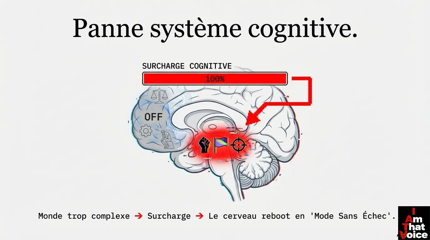 Système cognitif en démission collective — fragmentation de l&rsquo;identité numérique