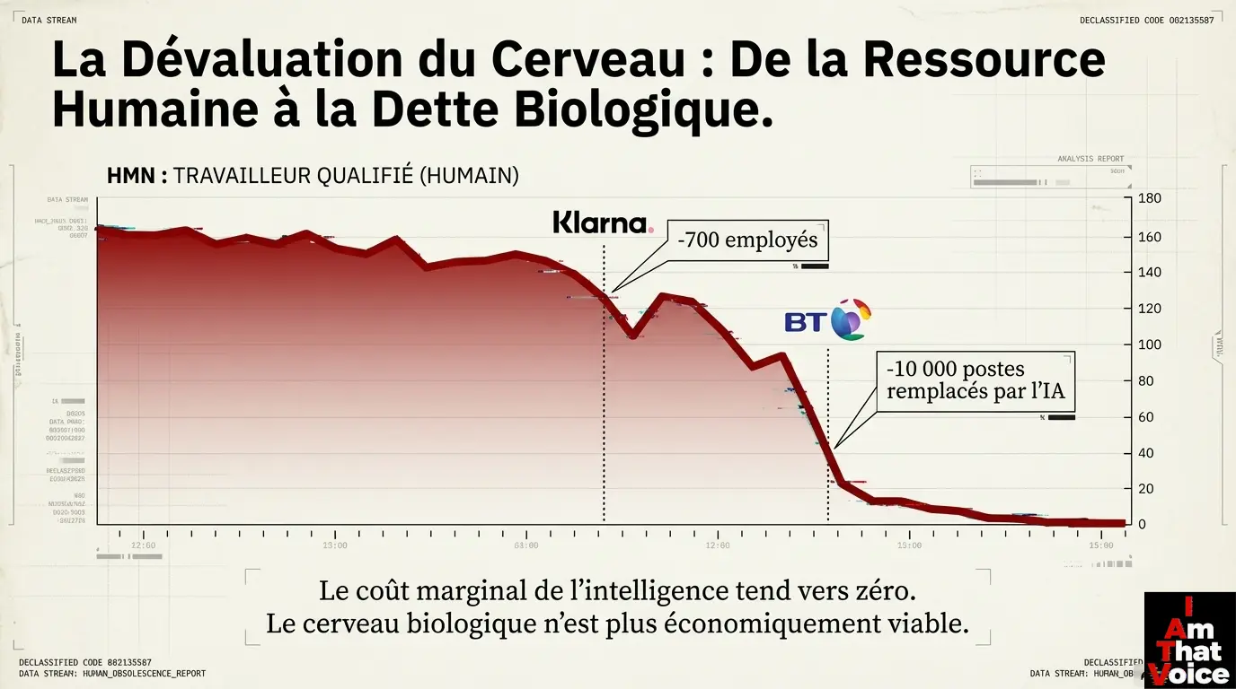 La dévaluation du cerveau : l&rsquo;humain devient une dette biologique