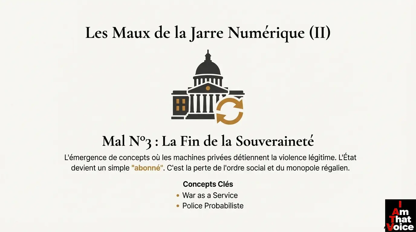 La fin de la souveraineté : l&rsquo;État comme simple abonné